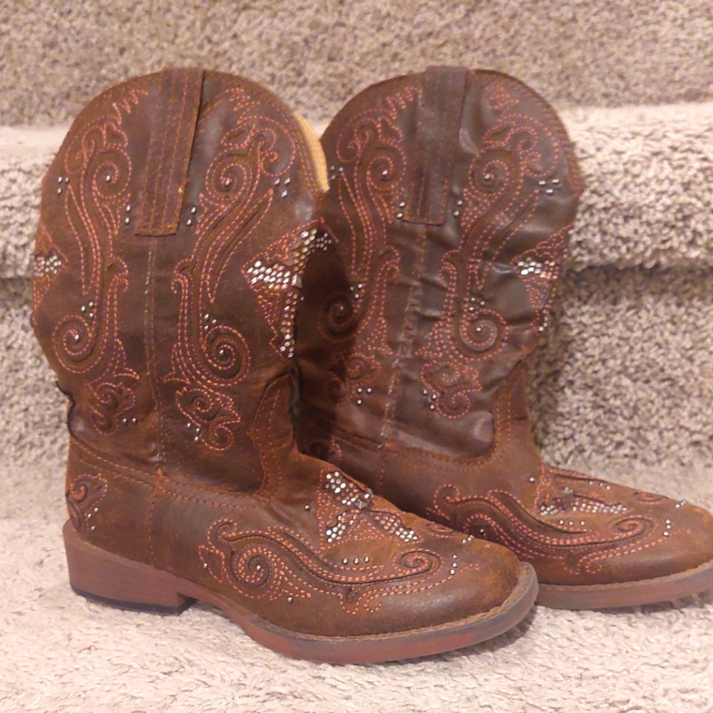 Roper Little Kids Boots Rhinestones Size 13